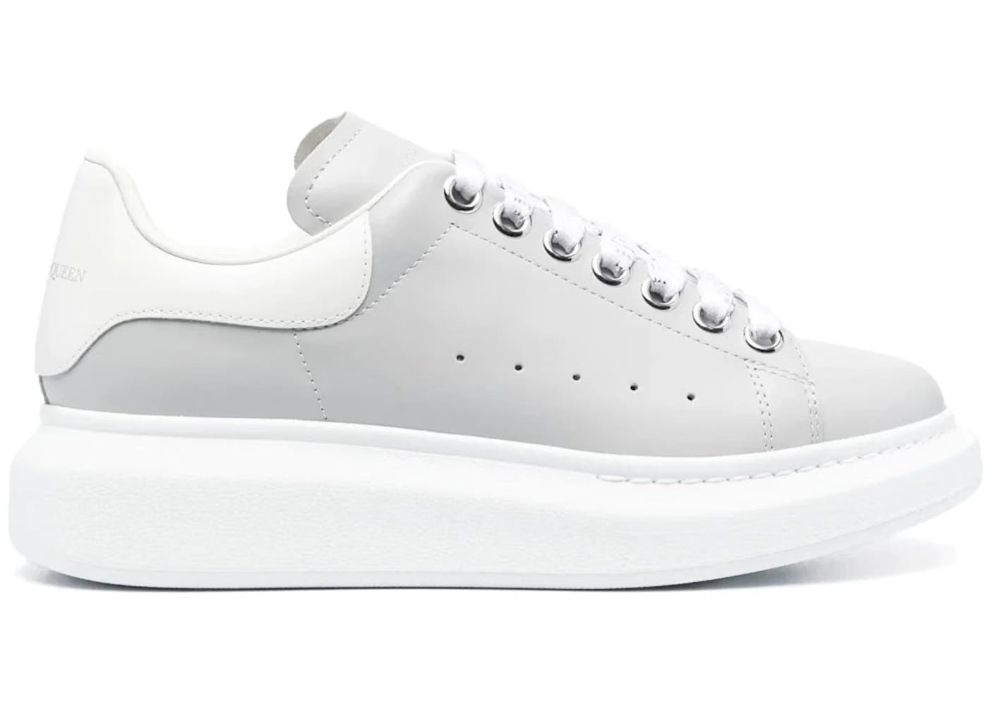 Alexander McQueen Wmns Oversized Sneaker 'Silver Grey'
