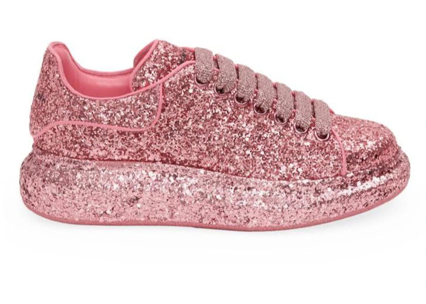 Alexander McQueen Wmns Oversized Sneaker 'Pink White Glitter'