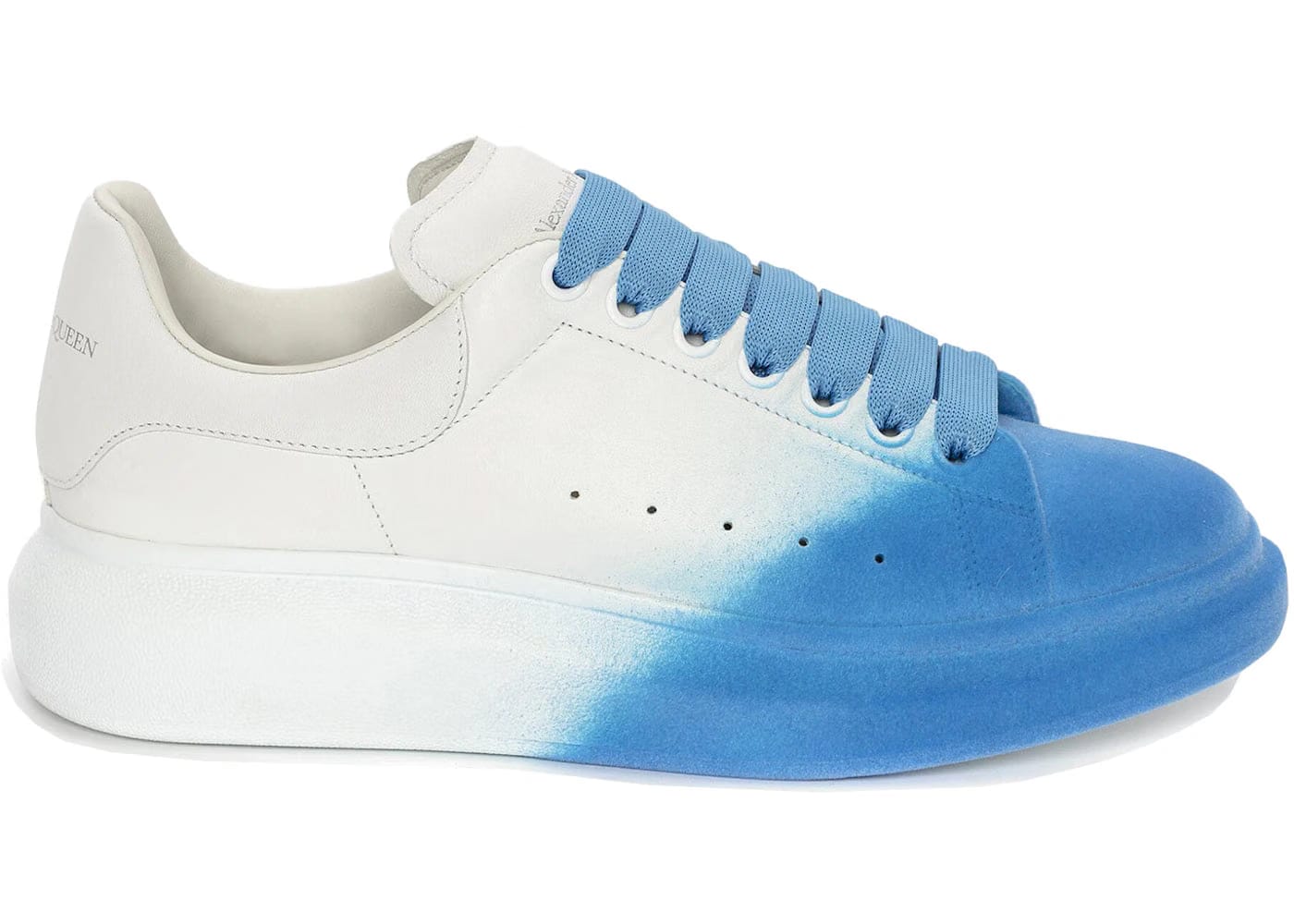 Alexander McQueen Oversized Sneaker Sprayed Ombre - White Lake Blue