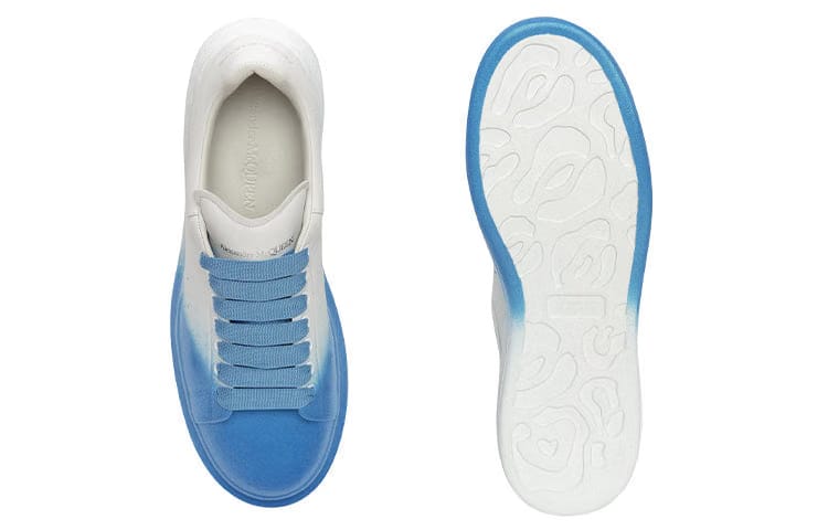 Alexander McQueen Oversized Sneaker Sprayed Ombre - White Lake Blue