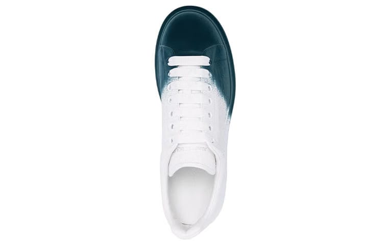 Alexander McQueen Oversized Sneaker White Emerald Green Spray