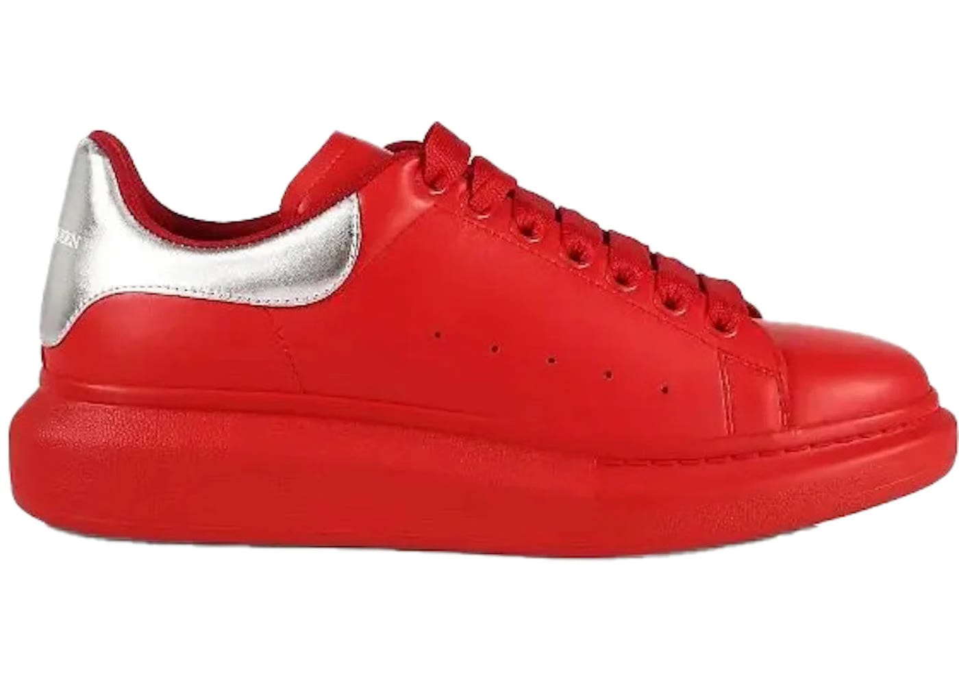 Alexander Mcqueen Oversized Welsh Red Silver