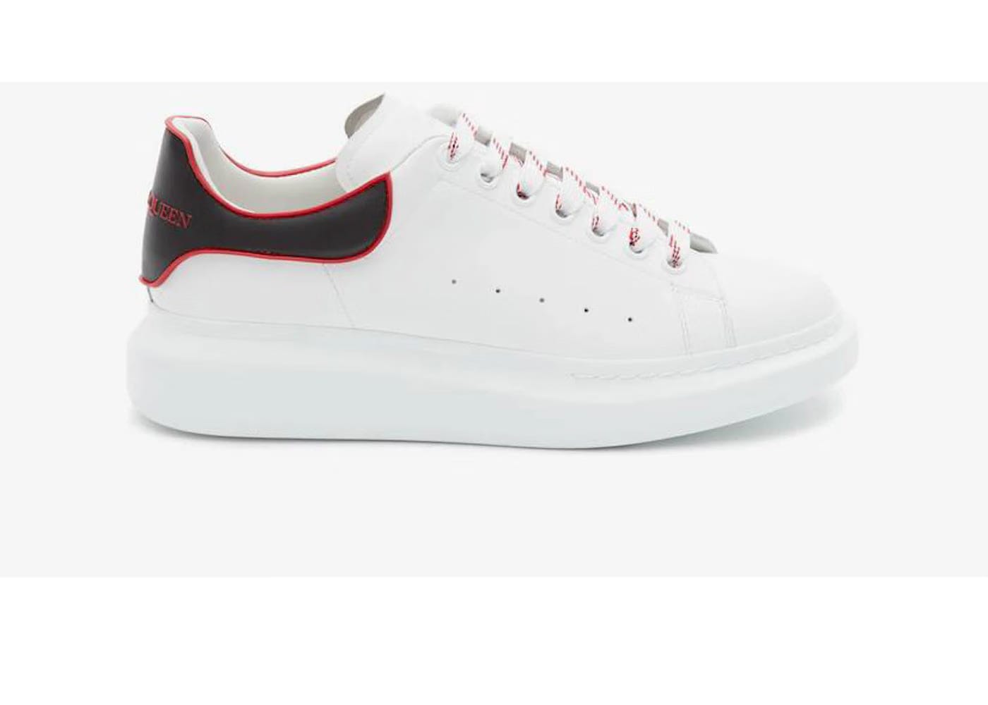 Alexander Mcqueen Oversized White Black Red Outline