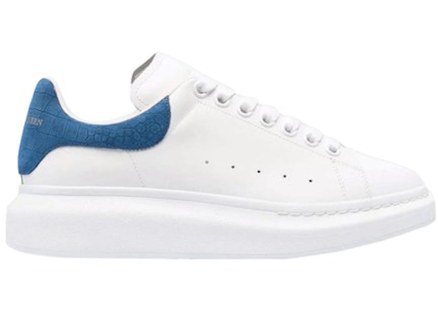 Alexander McQueen Oversized Sneaker Blue Crocodile