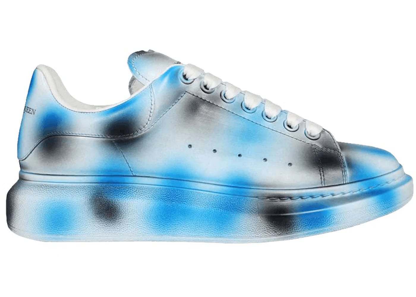 Alexander McQueen Oversized Sneaker Spray Paint - Black Blue