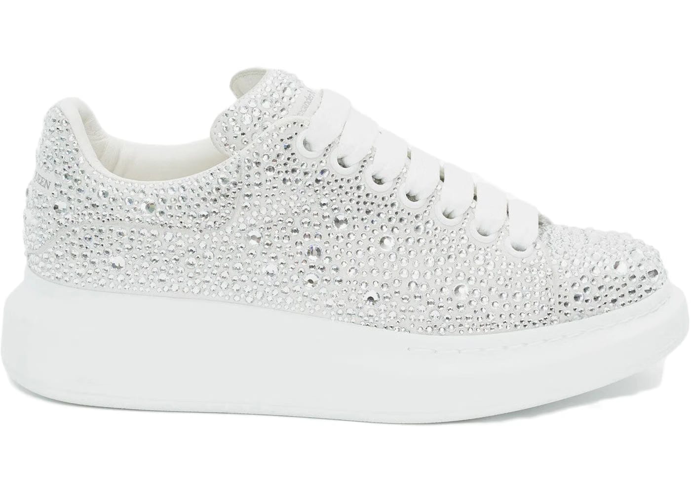 Alexander Mcqueen Oversized White Crystal
