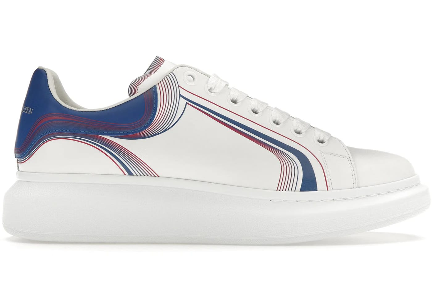 Alexander McQueen Oversized Sneaker Curve Tech - Blue Red