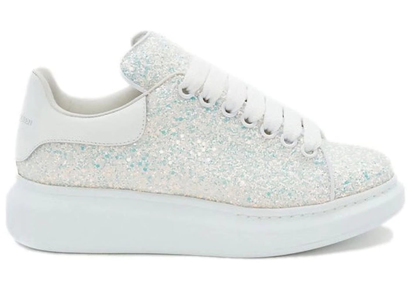 Alexander McQueen Wmns Oversized Sneaker 'Silver Glitter'