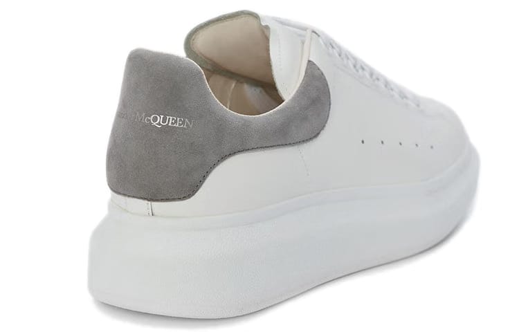Alexander McQueen Oversized Sneaker White Iron