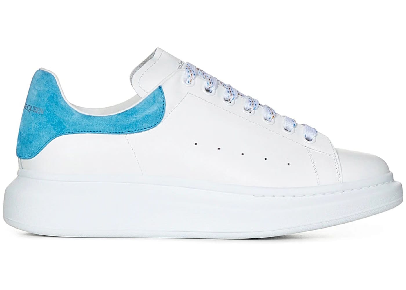 Alexander McQueen Oversized Sneaker White Lapis Blue