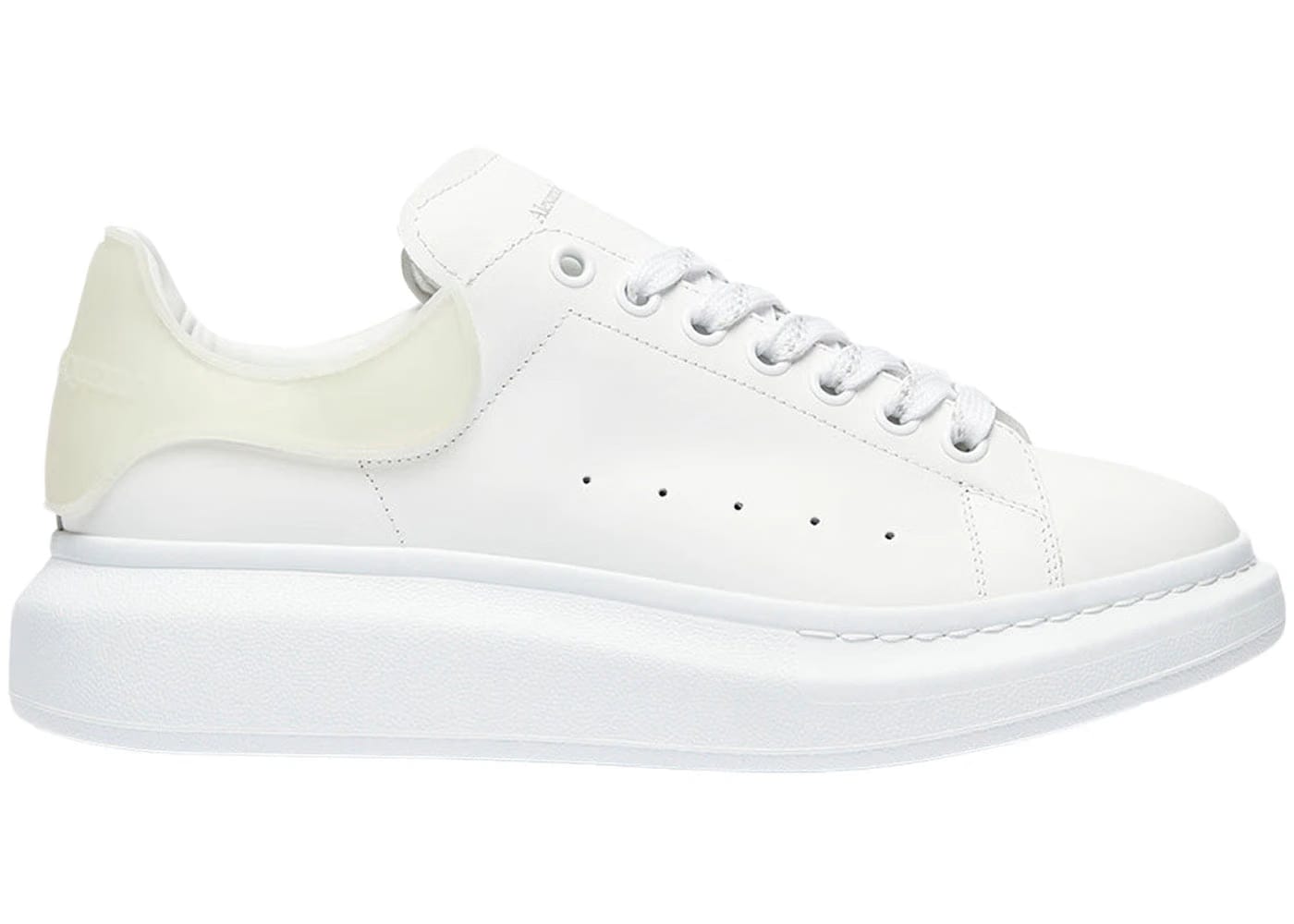 Alexander McQueen Oversized Sneaker White Pearl