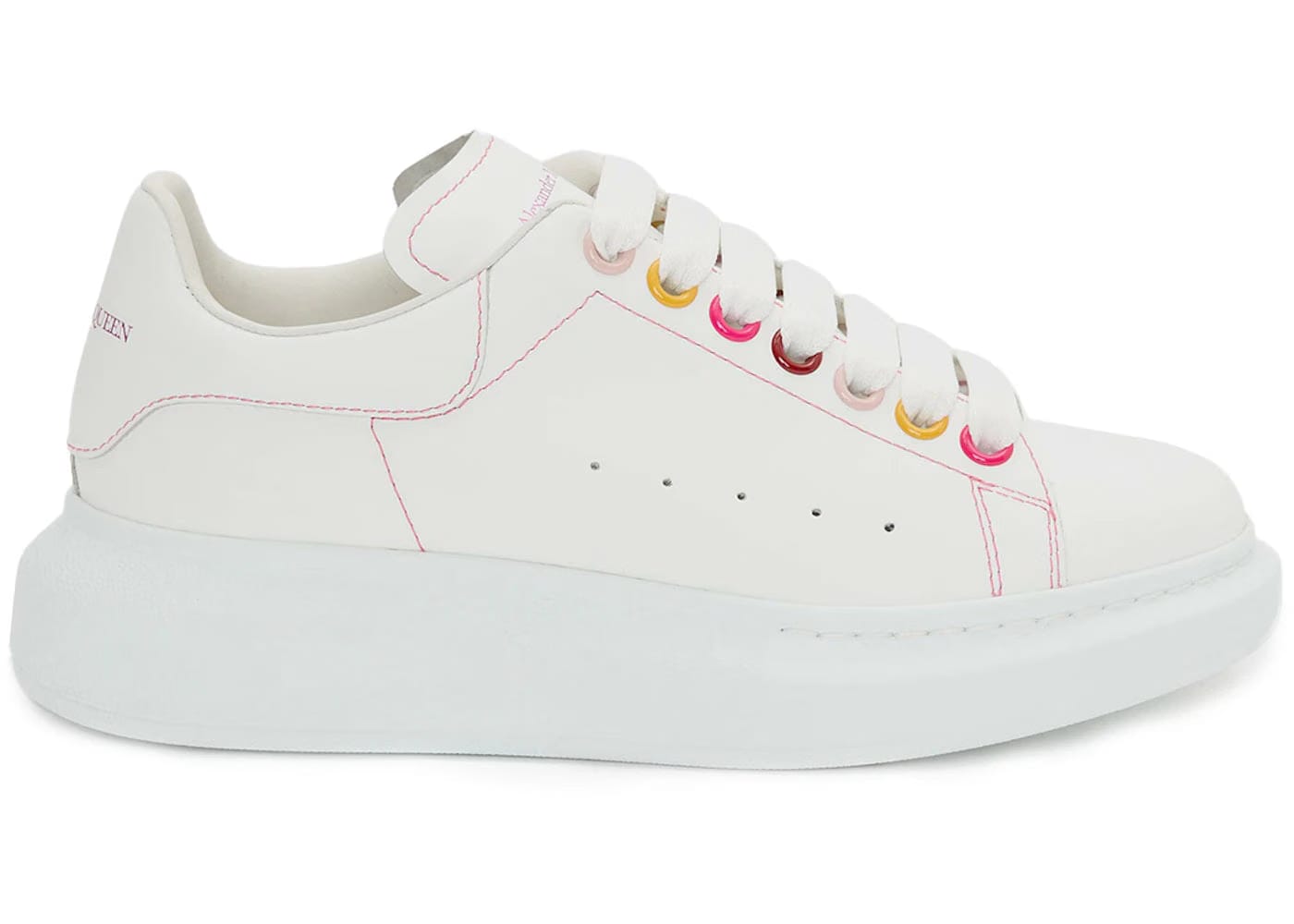 Alexander McQueen Wmns Oversized Sneaker 'White Rainbow'