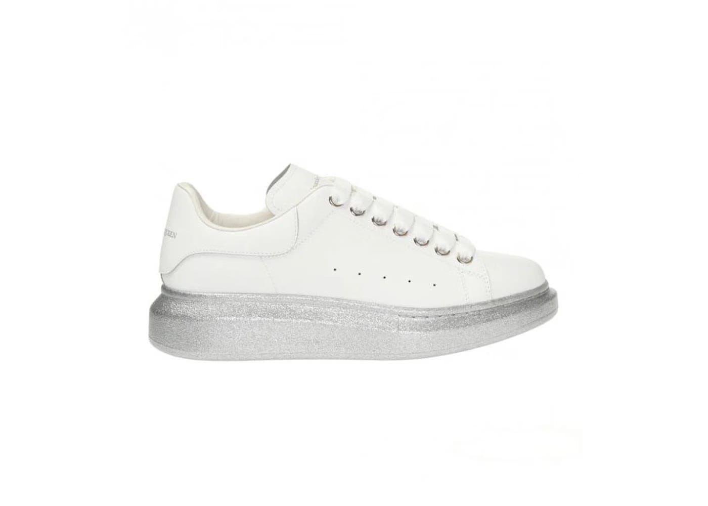 Alexander McQueen Wmns Oversized Sneaker 'White Silver'