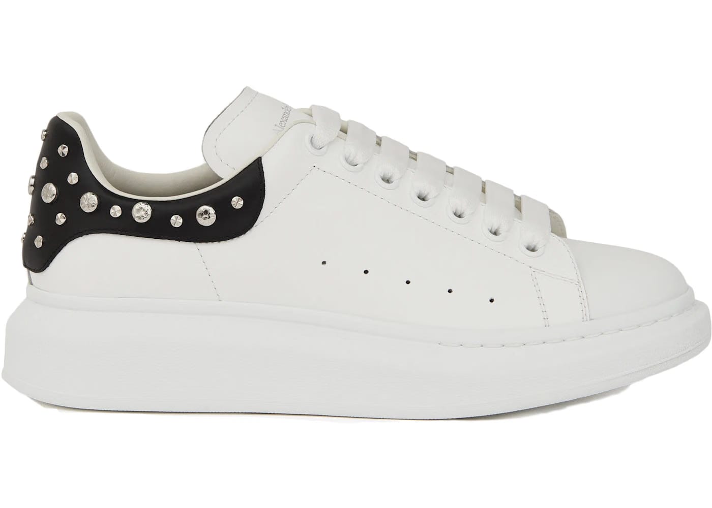 Alexander McQueen Studded Oversized Sneaker Black White