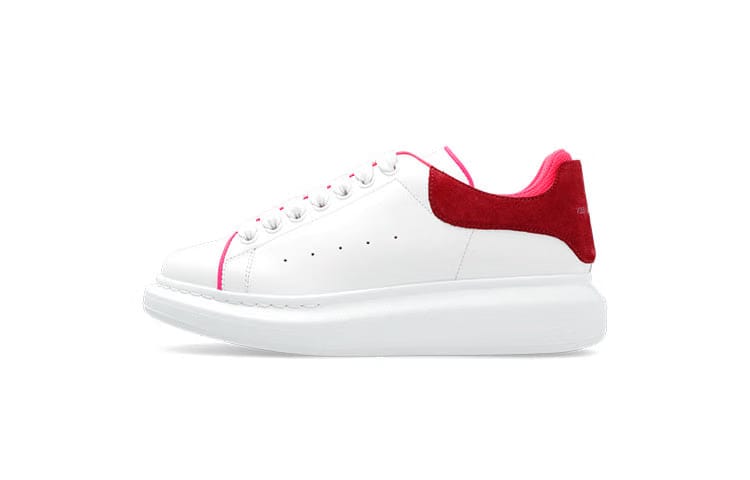 Alexander Mcqueen Oversized White Velvet Fuchia (Women'S)