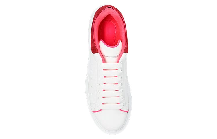 Alexander Mcqueen Oversized White Velvet Fuchia (Women'S)
