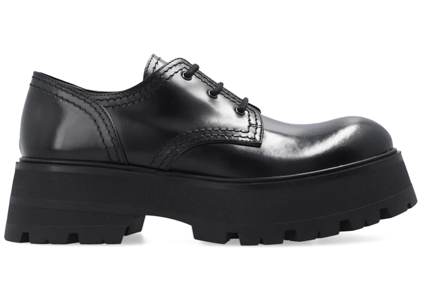 Alexander McQueen Wmns Lace-Up Derby 'Black'