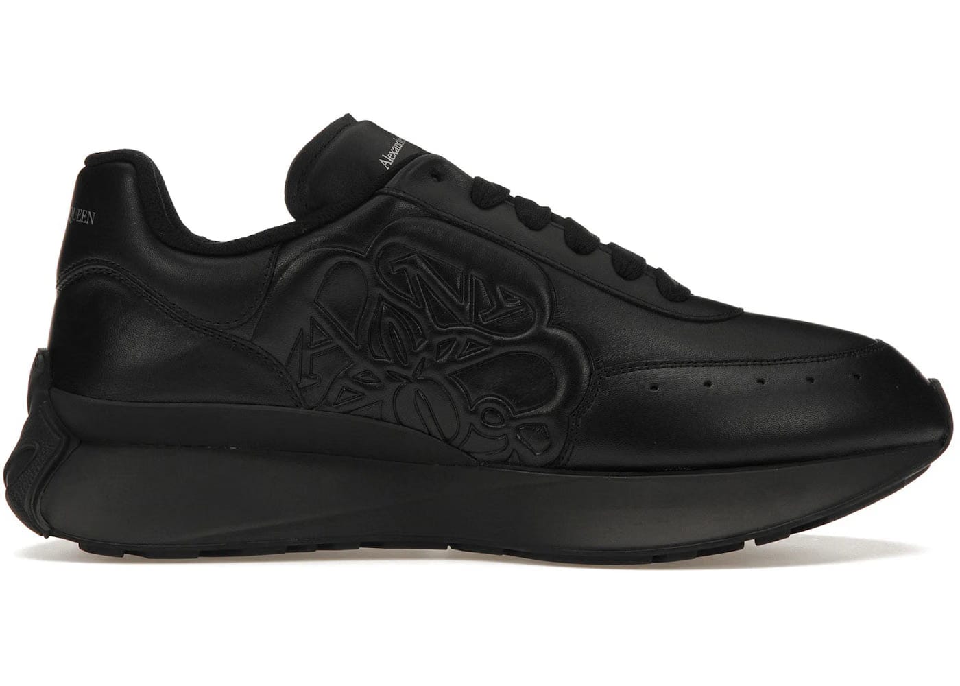 Alexander Mcqueen Sprint Runner Black Sealed Logo