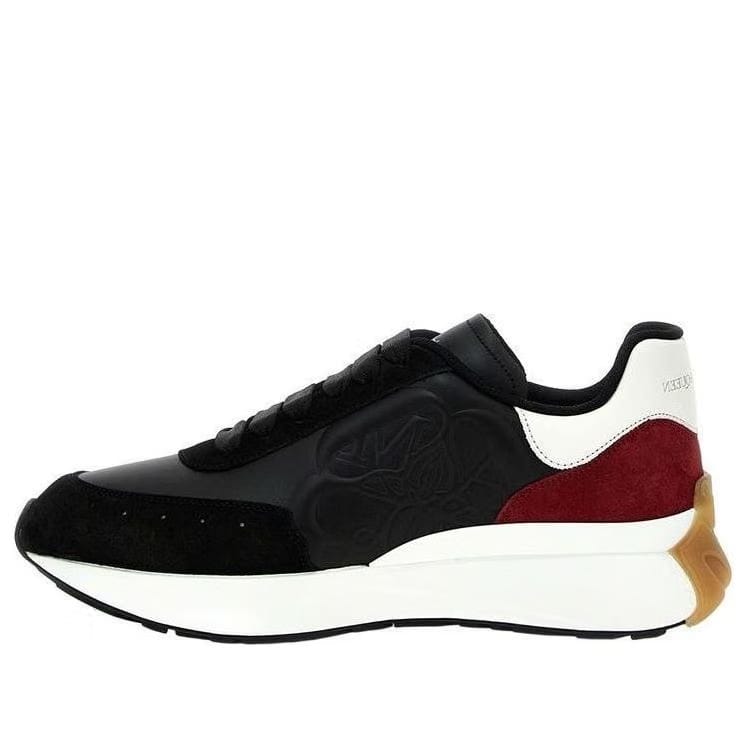 Alexander McQueen Sprint Runner Black Burgundy