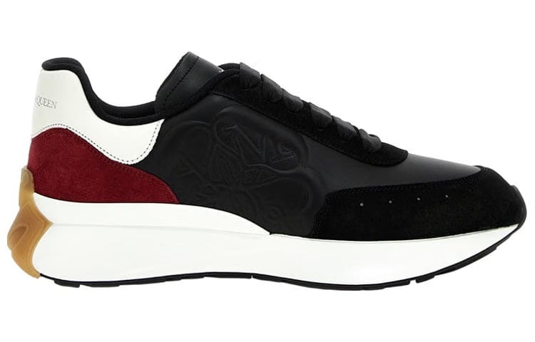Alexander McQueen Sprint Runner Black Burgundy