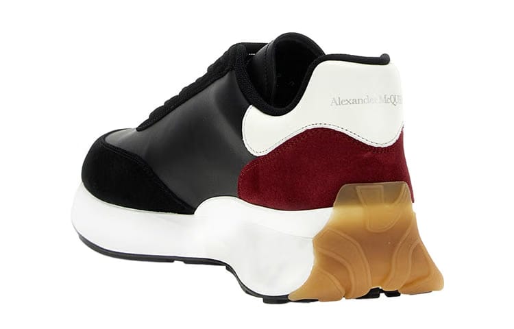Alexander McQueen Sprint Runner Black Burgundy