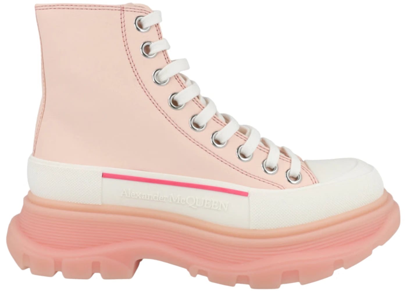 Alexander McQueen Wmns Tread Slick Boot 'Pale Peach White'