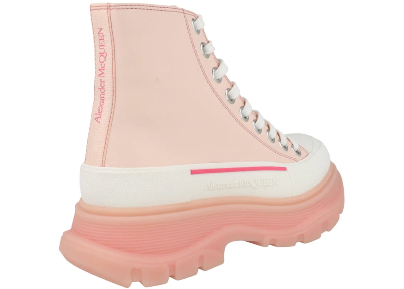 Alexander McQueen Wmns Tread Slick Boot 'Pale Peach White'