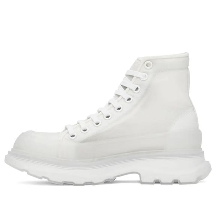 Alexander Mcqueen Tread Slick Boot White White Clear Sole