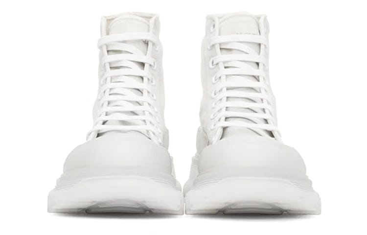 Alexander Mcqueen Tread Slick Boot White White Clear Sole