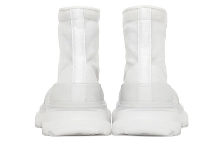 Alexander Mcqueen Tread Slick Boot White White Clear Sole