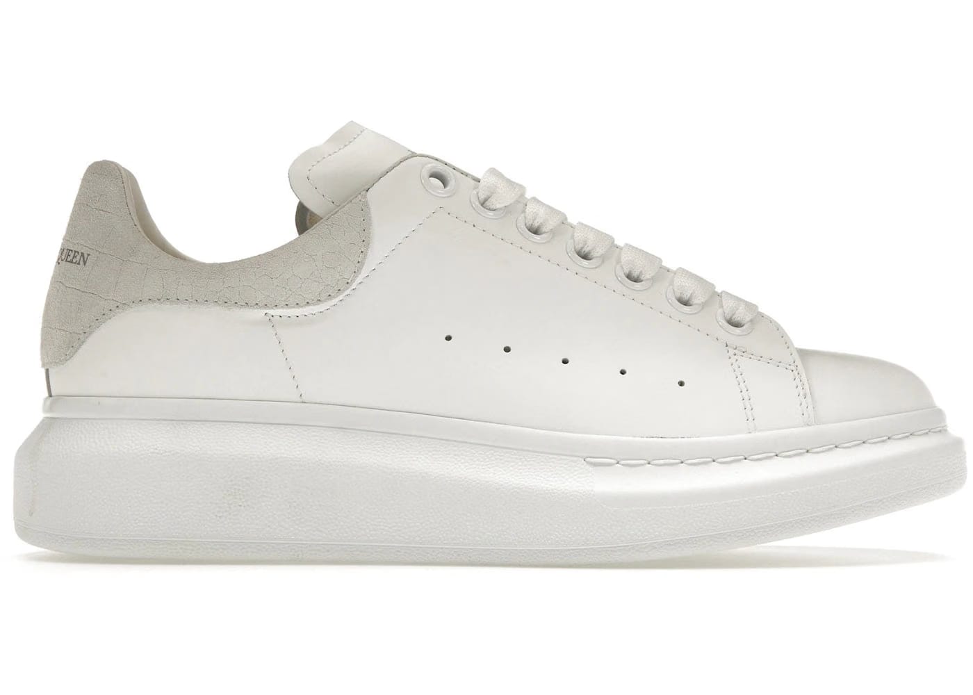 Alexander McQueen Oversized Sneaker Ivory Crocodile