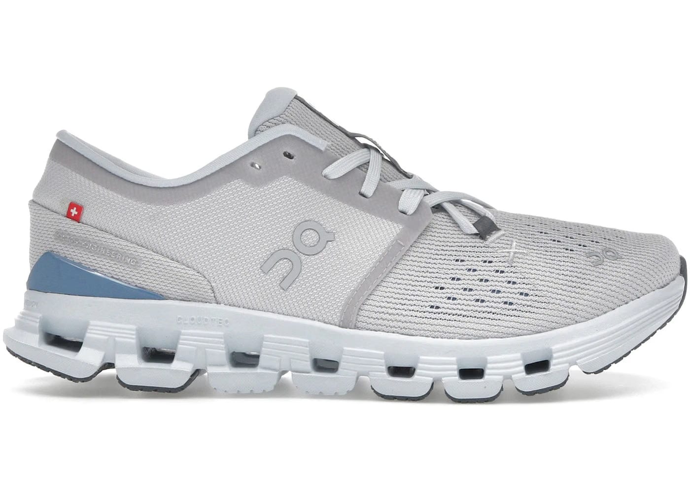 On Running Cloud X 4 Silver Chambray Womens