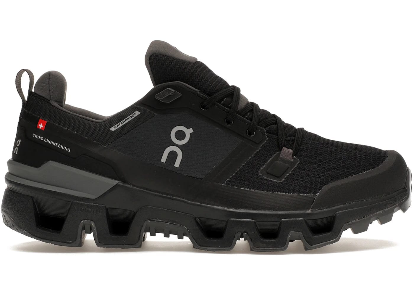 On Running Cloudwander Waterproof Black Eclipse Womens