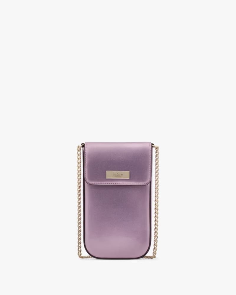 KateSpade Kenzie North South Flap Phone Crossbody Quartz Pink