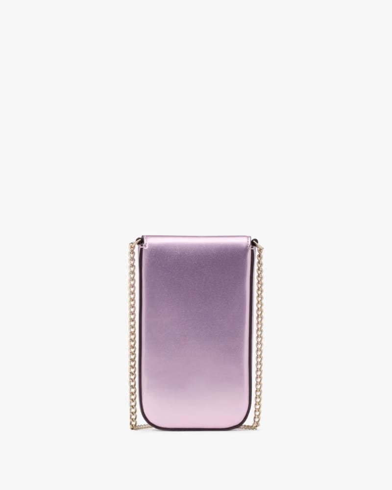 KateSpade Kenzie North South Flap Phone Crossbody Quartz Pink