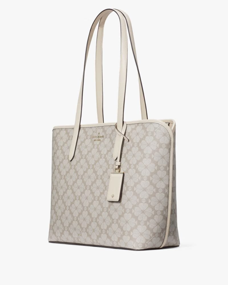 Kate Spade Signature Spade Flower Large Tote Dark Mushroom Cap Multi