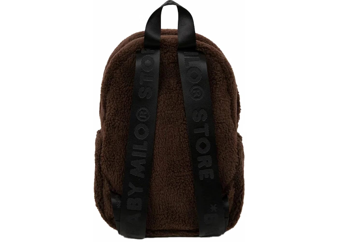 Bape Baby Milo Fur Mini Backpack Brown