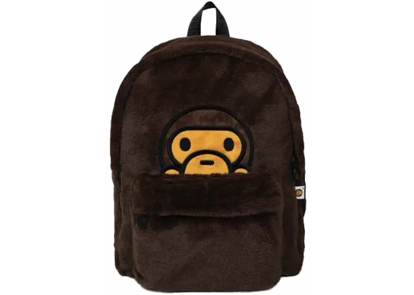 Bape Women'S Baby Milo Fur Half Backpack Brown