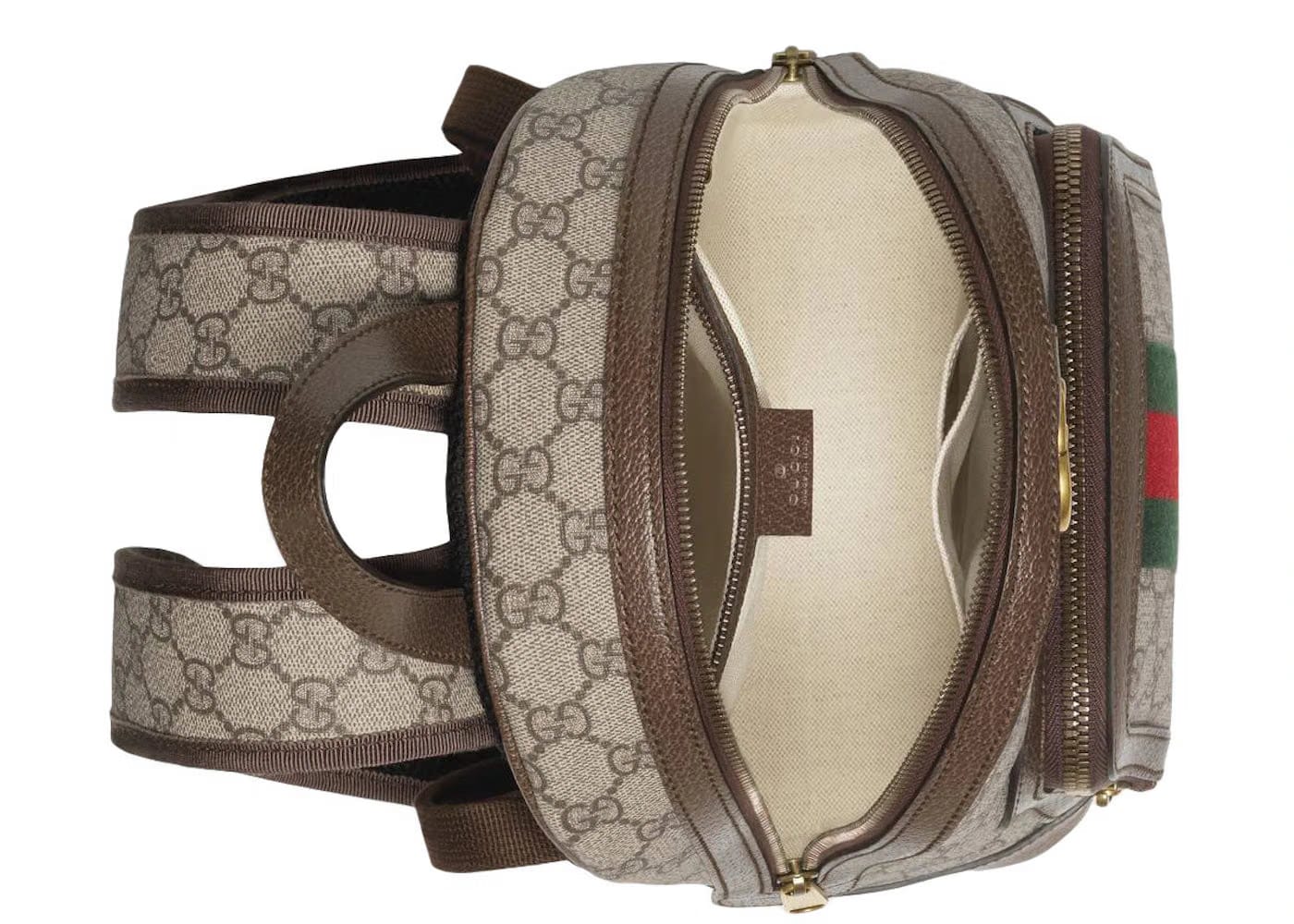 Gucci Ophidia Backpack Gg Supreme Small Beige/Ebony