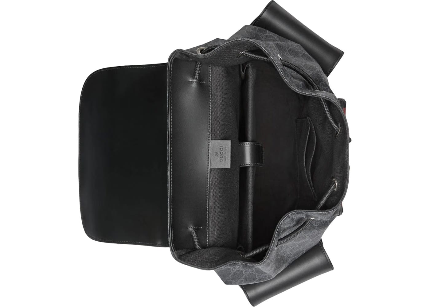 Gucci Soft Backpack Gg Supreme Blue/Red Web Black/Grey