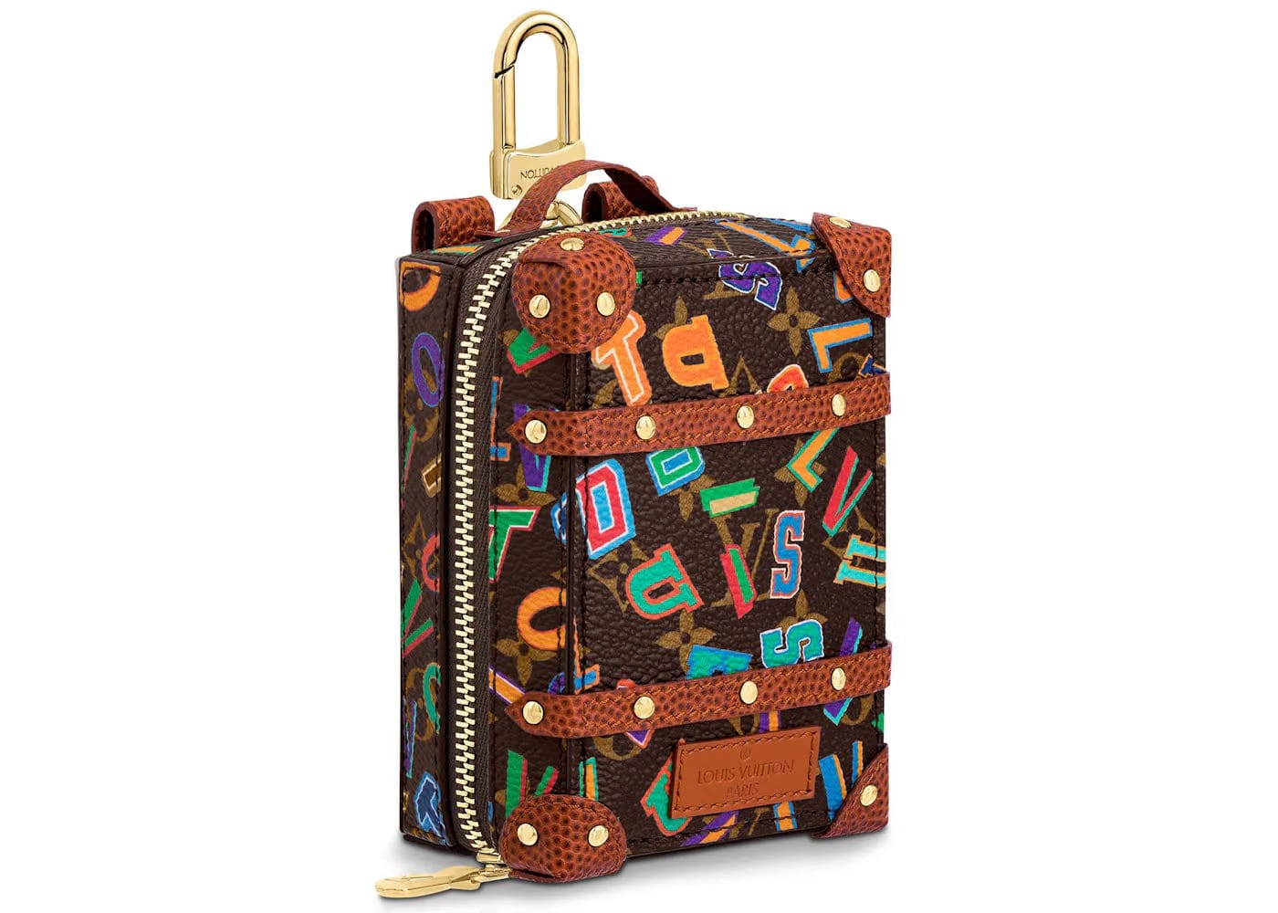 Louis Vuitton x Nba Backpack Trunk Bag Charm & Pouch Mini Monogram Brown