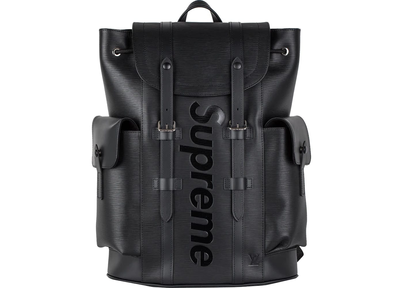 Louis Vuitton x Supreme Christopher Backpack Epi Pm Black