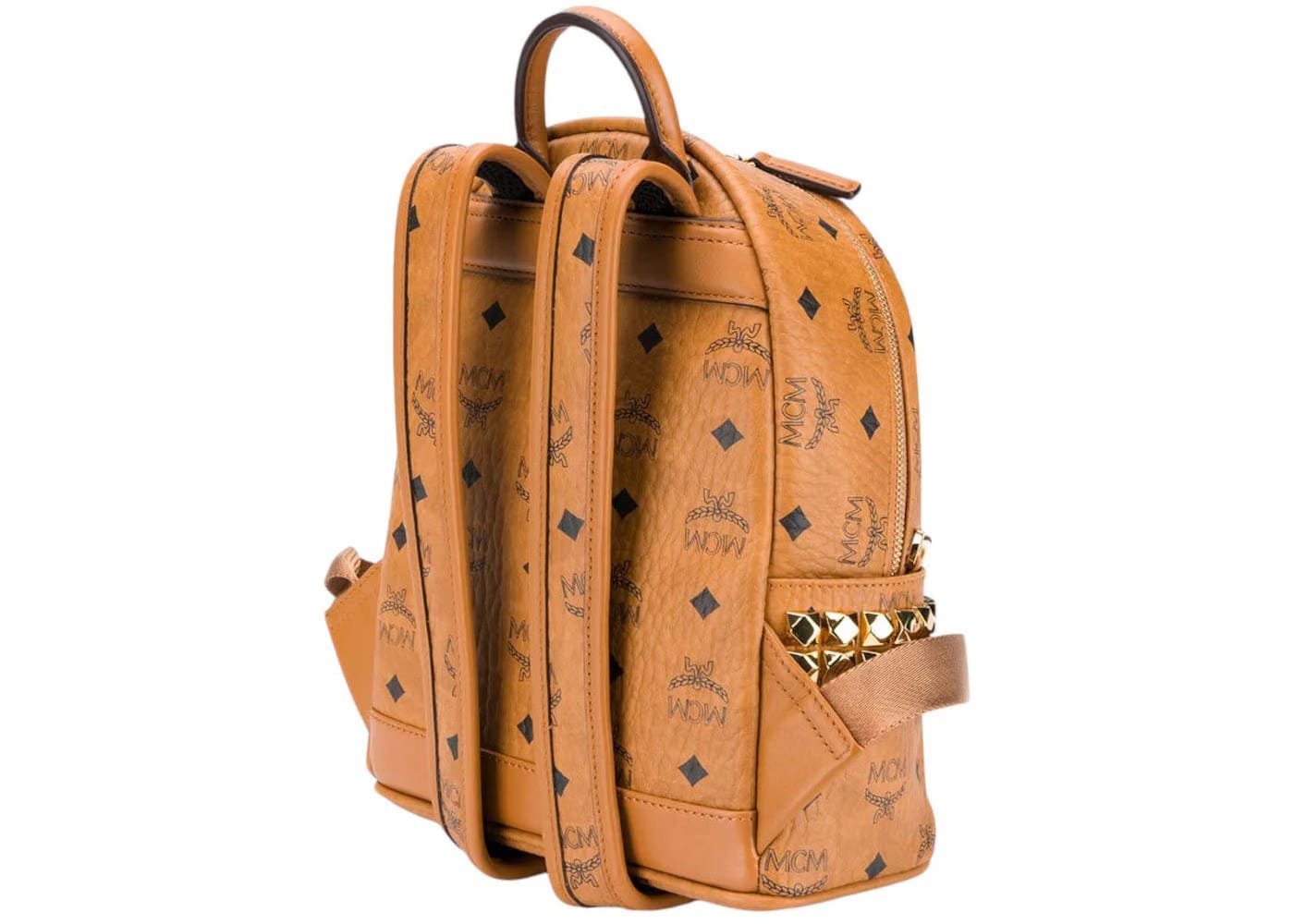 Mcm Stark Vi Mini Backpack Cognac