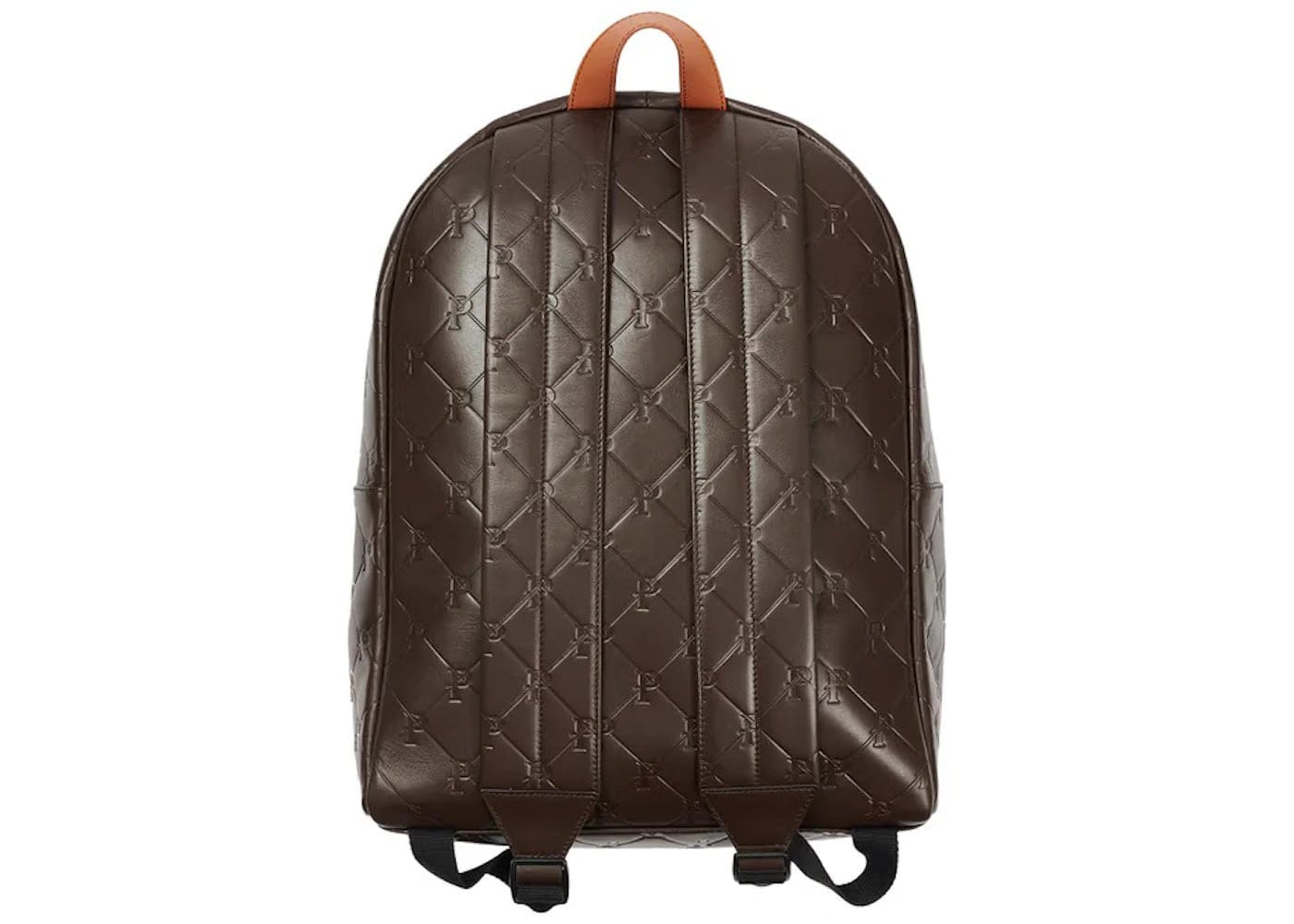 Palace Pal-M-Gram Leather Backpack Brown