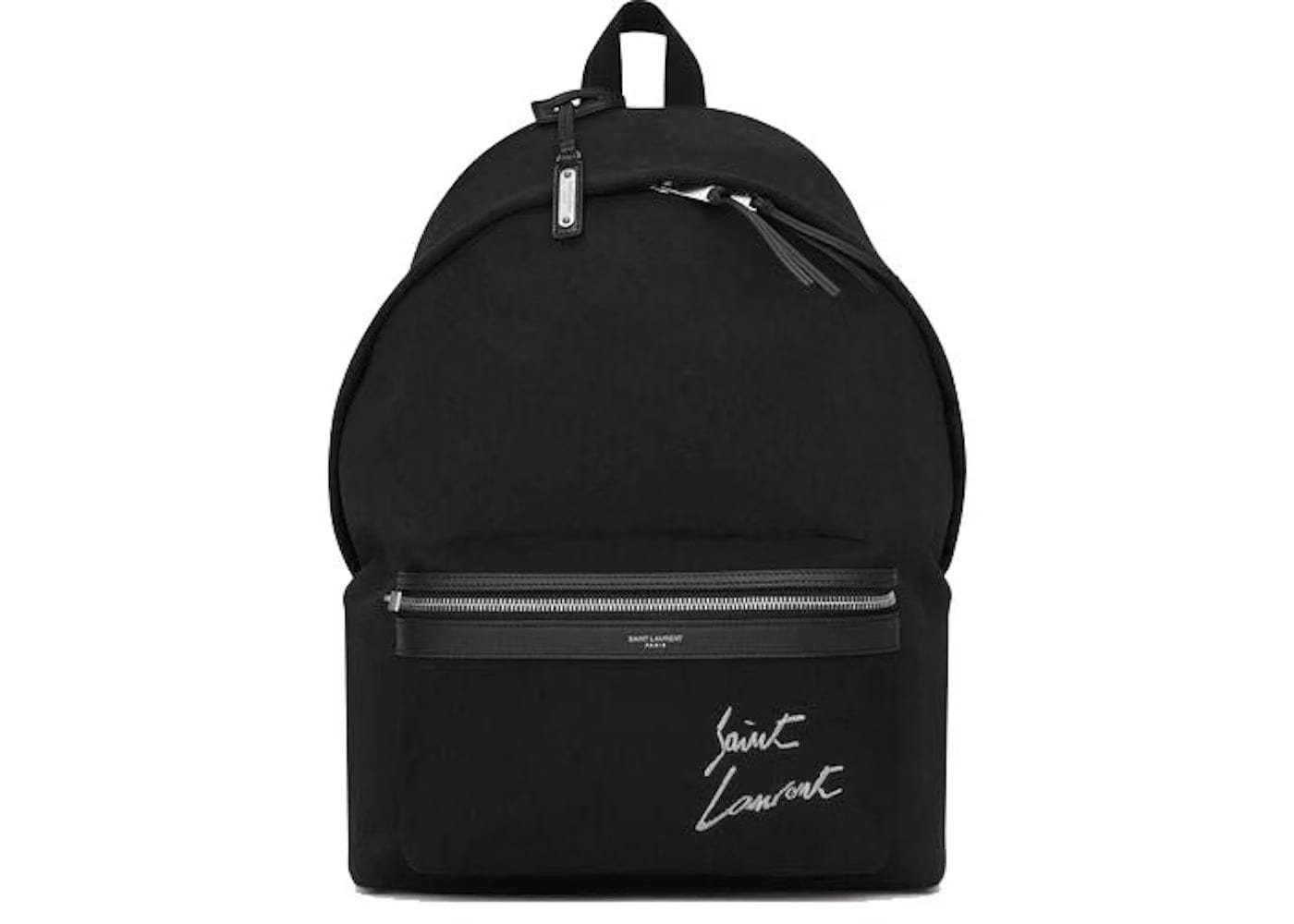 Saint Laurent City Backpack Black/White