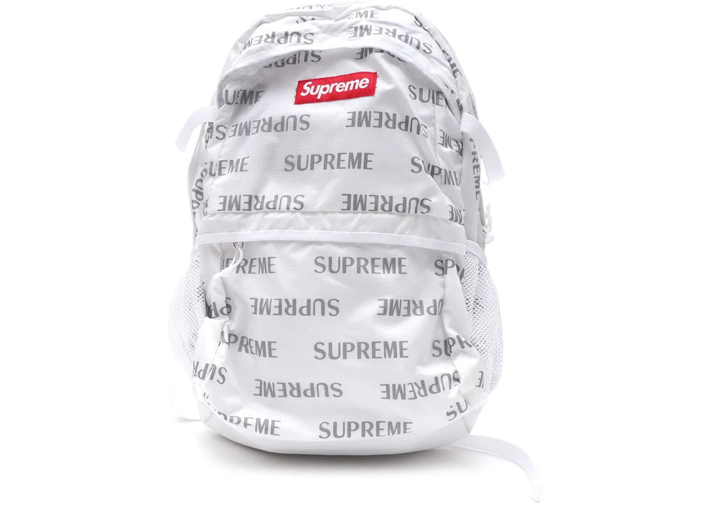 Supreme 3M Reflective Repeat Backpack White