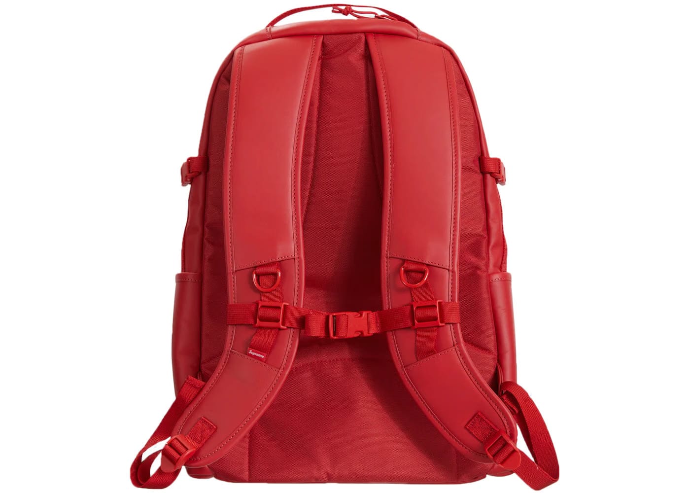 Supreme Leather Backpack Red