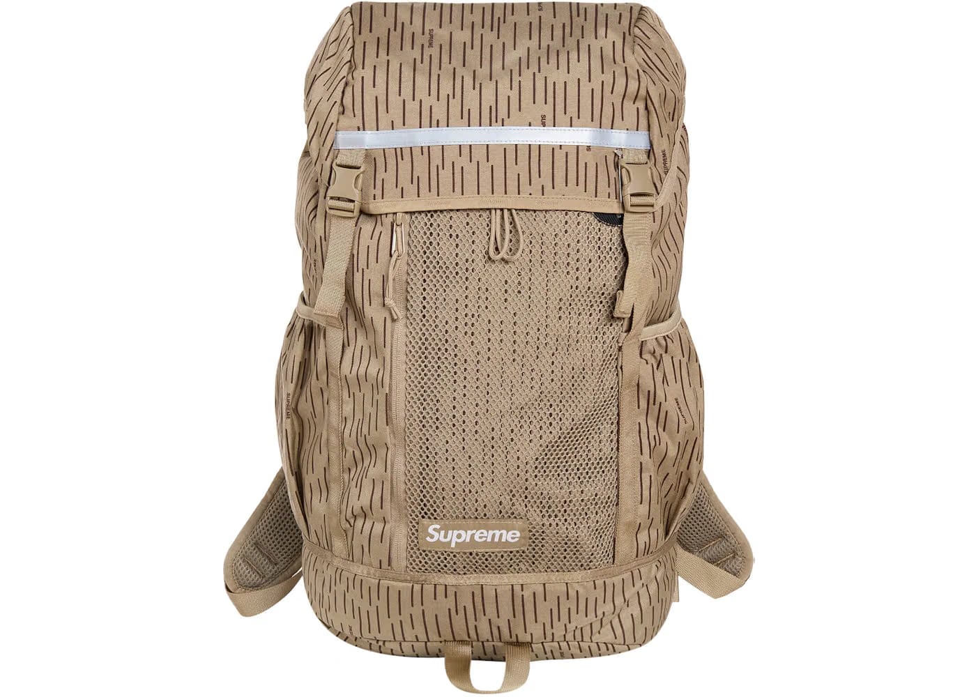 Supreme Logo Backpack (Fw24) Tan Raindrop