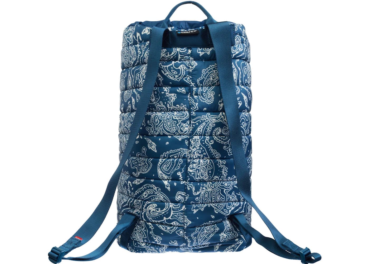 Supreme Puffer Backpack Blue Paisley