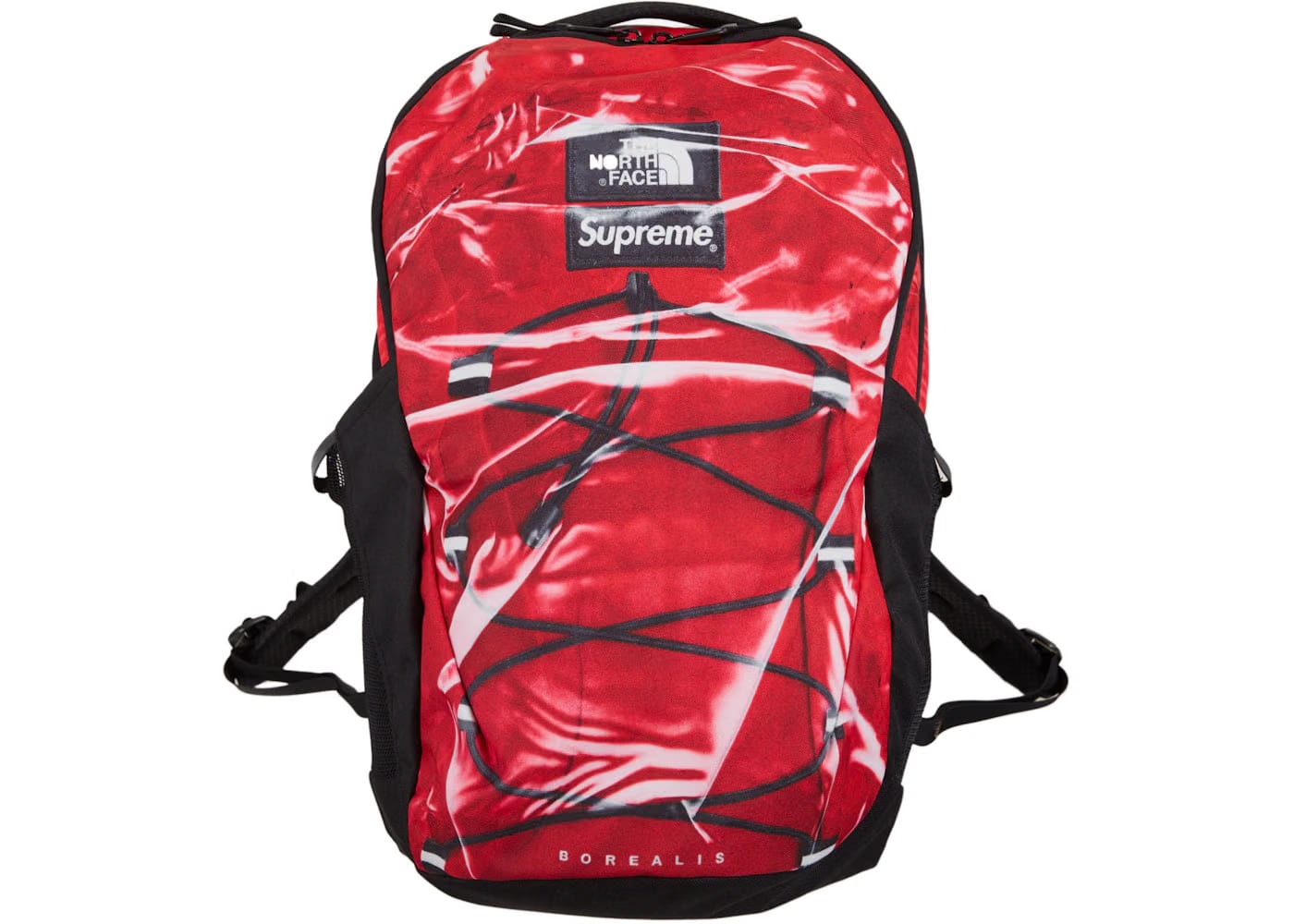 Supreme The North Face Printed Borealis Trompe L'Oeil Backpack Red